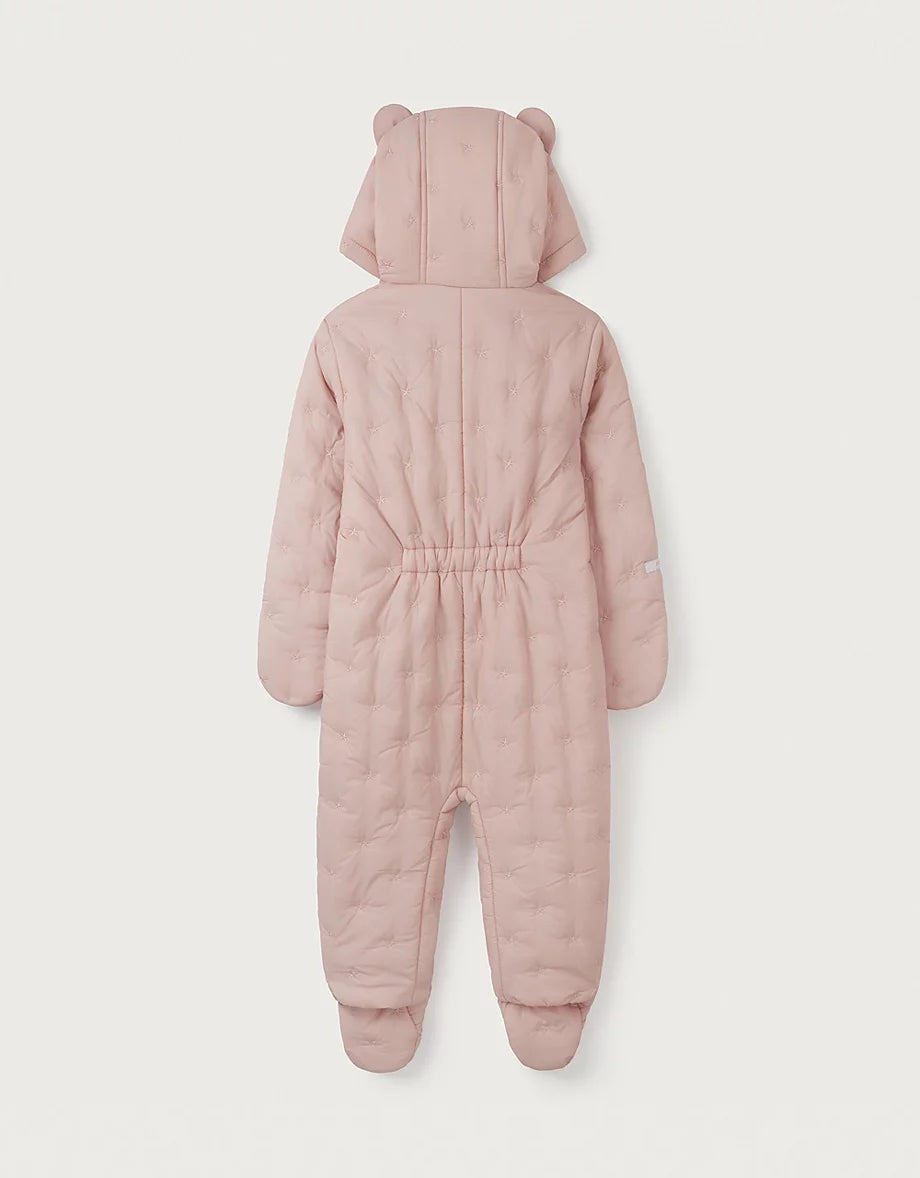 Recycled Star Quilted Pramsuit (0–24mths)