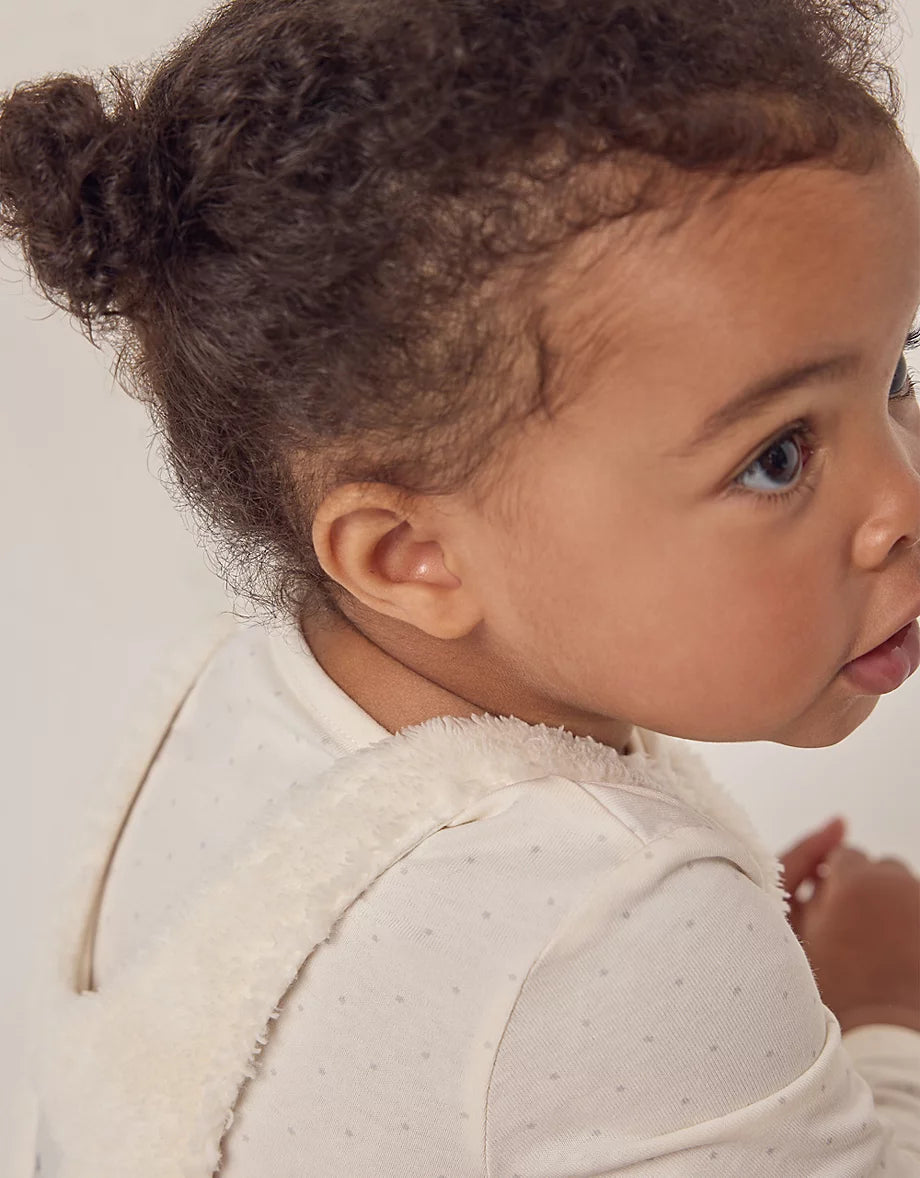 Recycled Fibres Fluffy Dungarees & Star Top Set (0–24mths)