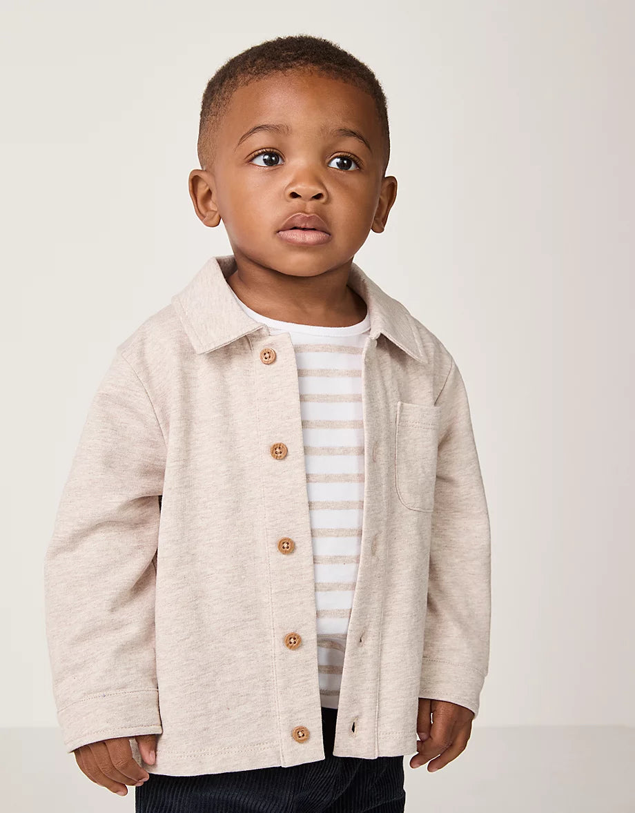 Organic Cotton Shirt Top & Joggers Set (0–4yrs)