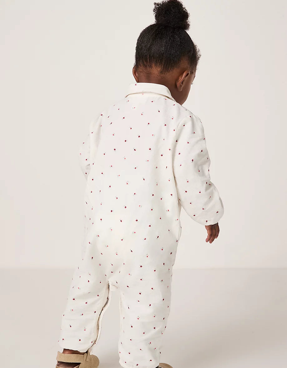 Organic Cotton Ines Floral Cord Jumpsuit (0–4yrs)