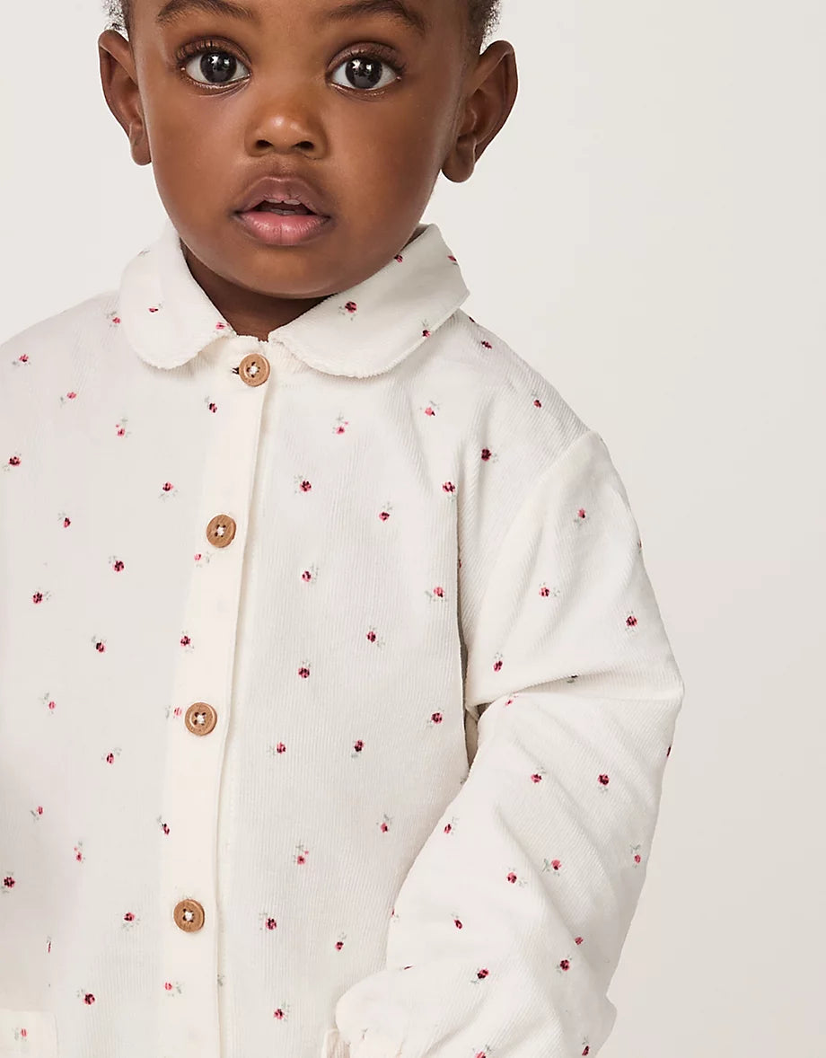 Organic Cotton Ines Floral Cord Jumpsuit (0–4yrs)